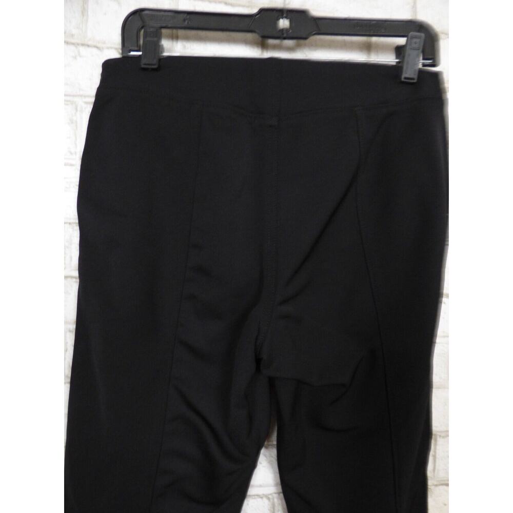 $300 Pink Tartan Black Structured Knit Seamed Trouser Pants Split Hem 4 NEW - Picture 15 of 16